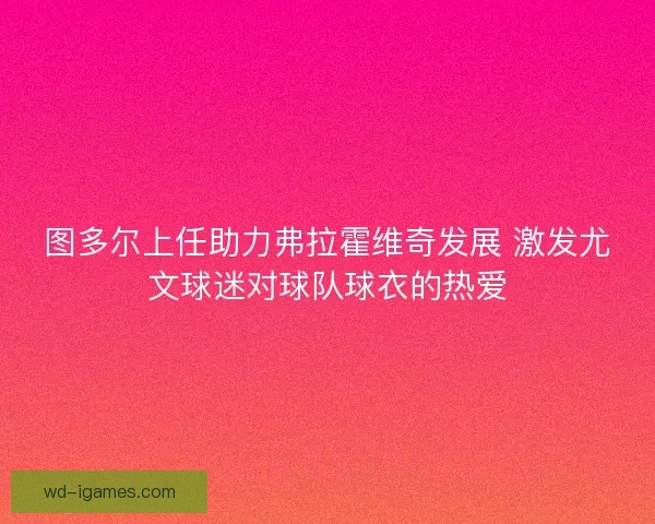 图多尔上任助力弗拉霍维奇发展 激发尤文球迷对球队球衣的热爱